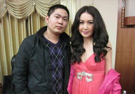 广州高德与明星合影