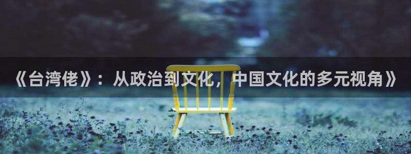 高德娱乐：《台湾佬》：从政治到文化，中国文化的多元视角》
